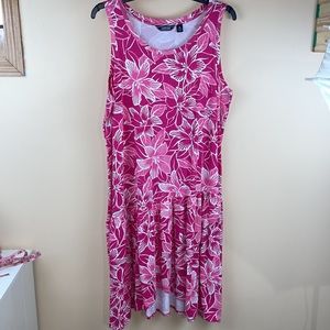 NWOT pink floral beautiful summer tank dress